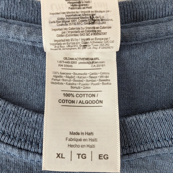 XL Buck Wear Tee, blue - Picture 3 of 5